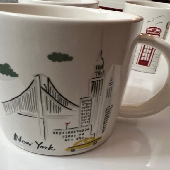 Set of 4 Pottery Barn Mugs - Picture 2 of 4